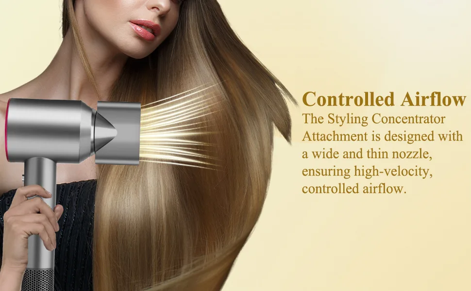 YTCHYYSK Styling Concentrator Attachment Nozzle for Dyson Supersonic Hairdryer HD01 HD02 HD03 HD04 HD08 HD15 - Styling Concentrator Attachment Nozzlefor Dyson Hairdryer