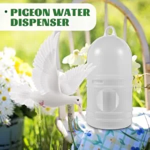 2Pcs Bird Waterer Pigeon Drinker Dispenser Plastic Pet Water Feeder Pot Container for Parrot Cage Drinking - product information 2