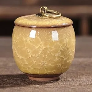 Handicrafted Ceramics Mini Pet Urns Cremation Urns Ceramics Memorial Ashes Urn Ashes Keepsake Memorial Ashes Holder Pet Coffin Beautiful Ashes Keepsake Sealed Ceramic (Pink) - mini ashes urns ceramic memorial small human ashes