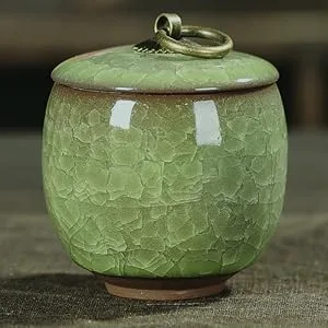 Handicrafted Ceramics Mini Pet Urns Cremation Urns Ceramics Memorial Ashes Urn Ashes Keepsake Memorial Ashes Holder Pet Coffin Beautiful Ashes Keepsake Sealed Ceramic (Pink) - mini ashes urns with exquisite case for sharing adult dog cat ashes