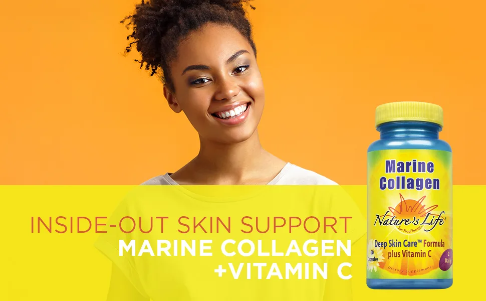 Nature's Life Marine Collagen  60 Capsules - Nature