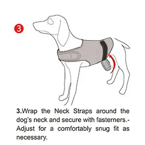Ruiqas Anxiety Coat for Dog Lightweight Wrap Vest Calming Jacket for Anxious Pets Keep Calming Comfort Light Grey S - product information 4