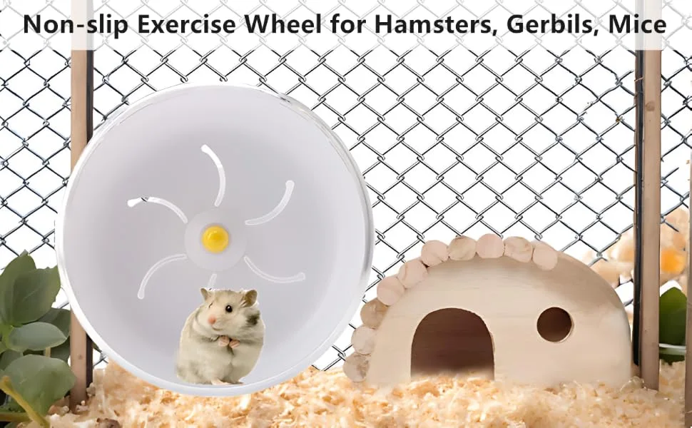 21cm/8.3In Silent Hamster Exercise Wheel Pets Running Sports Jogging Wheel Silent Large Spinner Exercise Running Wheel for Hamsters Gerbils Mice or Other Small Animals - product information 1