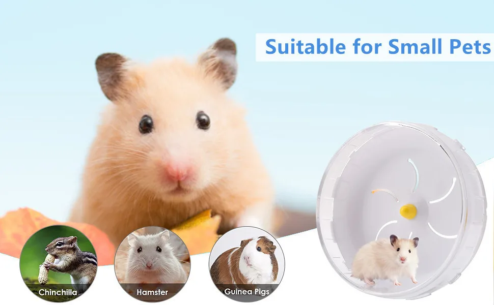 21cm/8.3In Silent Hamster Exercise Wheel Pets Running Sports Jogging Wheel Silent Large Spinner Exercise Running Wheel for Hamsters Gerbils Mice or Other Small Animals - product information 8