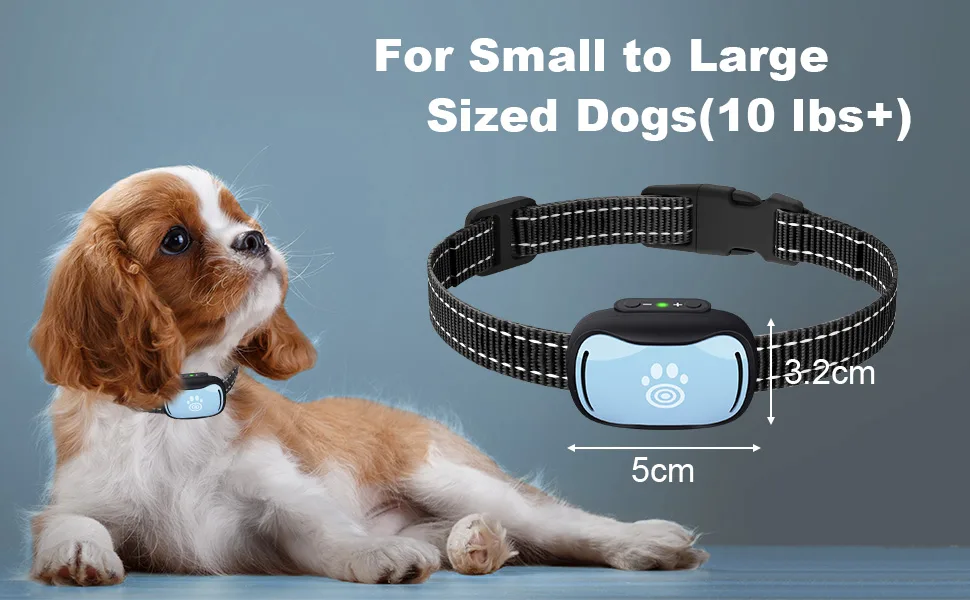 Bark Collar for Small Dogs Humane Anti Barking Dog Collars Adjustable 7 Sensitivity Levels with Beep and Vibration Modes Stop Barking Device Safe Barking Deterrents for Small and Medium Dogs Pink - PET687