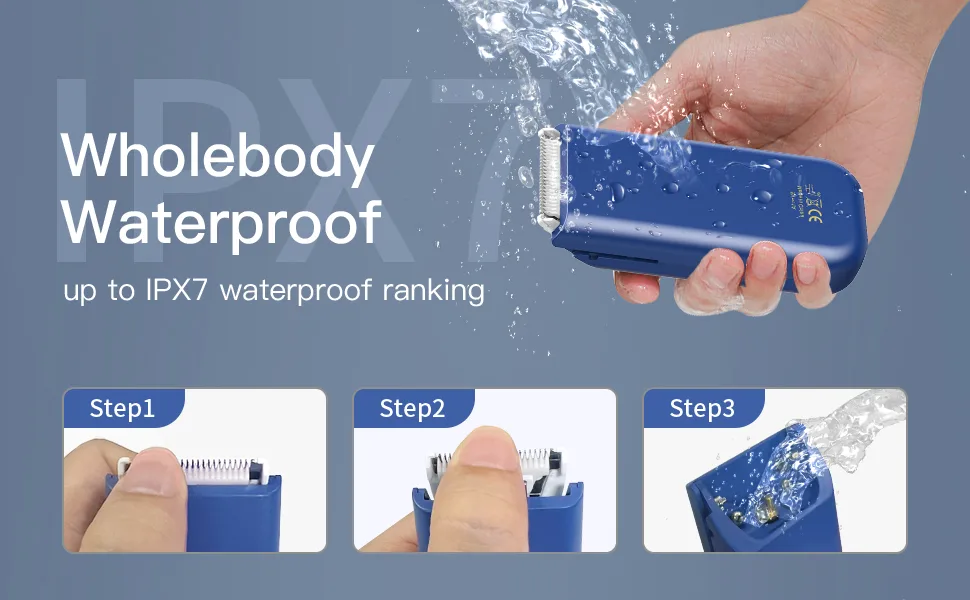 Electric Mini Cat Grooming Kit Rechargeable Type C Pet Cat Clipper for Matted Fur Cordless Lightweight Pet Shavers for Kitty/Puppy/Rabbits/Small Pets Blue - waterproof cat grooming kit