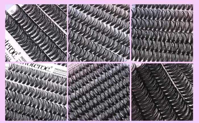 Pawotence Individual Eyelashes 280pcs D Curl Cluster Lashes Individual Cluster 9-16mm Mix Eyelash Clusters 30D 40D Lash Extensions for Self Application at Home(30D&40D-0.07D-9-16MIX) - lash clusters