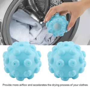 SEAFRONT 2Pcs/Set Blue Pvc Reusable Washing Liquid Dosing Ball Mr Steamy Balls Laundry Washing Fabric Softener Ball Accessories - Washing Liquid Dosing Ball