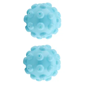 SEAFRONT 2Pcs/Set Blue Pvc Reusable Washing Liquid Dosing Ball Mr Steamy Balls Laundry Washing Fabric Softener Ball Accessories - Washing Liquid Dosing Ball