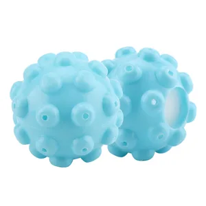 SEAFRONT 2Pcs/Set Blue Pvc Reusable Washing Liquid Dosing Ball Mr Steamy Balls Laundry Washing Fabric Softener Ball Accessories - Washing Liquid Dosing Ball