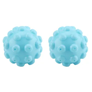 SEAFRONT 2Pcs/Set Blue Pvc Reusable Washing Liquid Dosing Ball Mr Steamy Balls Laundry Washing Fabric Softener Ball Accessories - Washing Liquid Dosing Ball