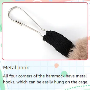 Smilcloud 2Pcs Rat Hammocks Double Layer Pet Cage Hammock Animal Hammock Hanging Sleeping Bed Nap Sack Swing Bag for Cage Rats Guinea Pigs Parrot Ferrets Rat Hamster Playing Sleeping - product information 5