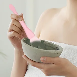 Ouligay 2Pcs Silicone Face Mask Applicator Face Brush Soft Silicone Facial Applicator Brushes Beauty Tool for Applying Mud Body Lotion Mixed Mask - Face Brush