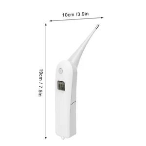Electronic Pigs Cattle Sheep Thermometer Pet Dog Thermometer Anus Thermometer Fast Digital Veterinary Thermometer Temperature Tester for Livestock - 2114200010011-2