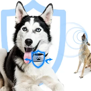 MASBRILL Bark Collar for Small Medium Large Dog Anti Barking Dog Collars Rechargeable with Vibration Beep Training Stop Dog Barking Deterrent Device with 7 Sensitivity Levels-Blue Light - bark collar