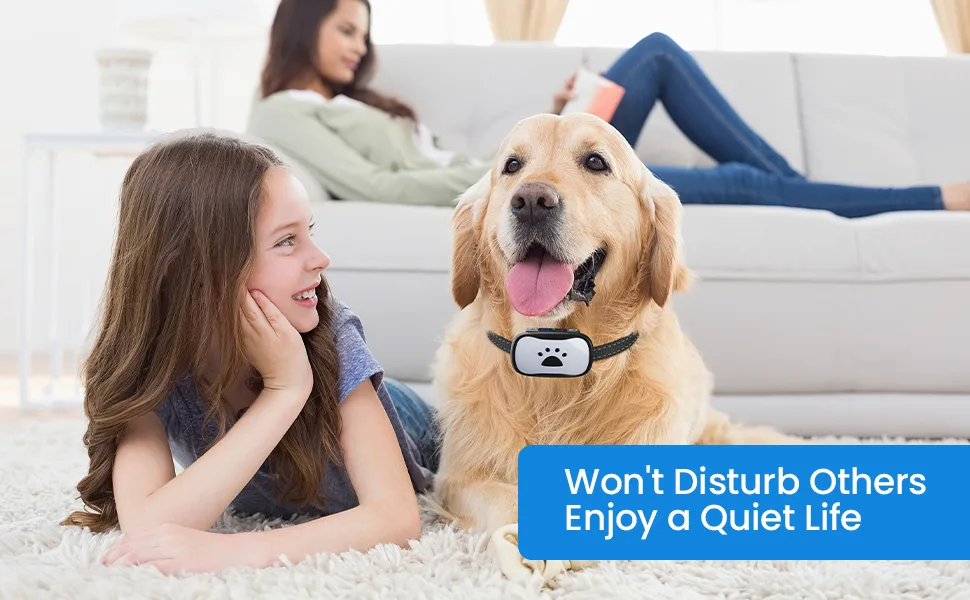 MASBRILL Bark Collar for Small Medium Large Dog Anti Barking Dog Collars Rechargeable with Vibration Beep Training Stop Dog Barking Deterrent Device with 7 Sensitivity Levels-Blue Light - bark collar