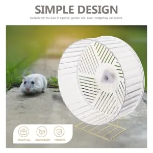 Gerbil Pig Wheel:12 Inch Silent Hamster Wheel 26.5X23cm As Shown - product information 2
