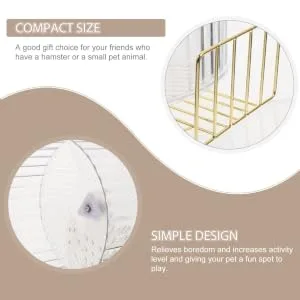 Gerbil Pig Wheel:12 Inch Silent Hamster Wheel 26.5X23cm As Shown - product information 5