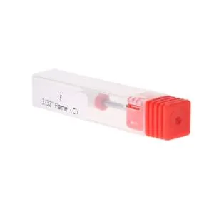 Nail Drill Bits Ceramic Manicure Drill Bits Ceramic Burr Podiatry Thick Nails Grinding Head for Manicure Pedicure Cuticle Gel Nail Polishing Red(Round Flat Head F) - Nail Drill Bits