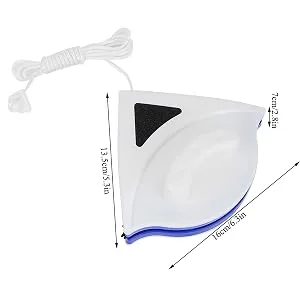 YOPOTIKA Double Window Glass Cleaning Tool Side Magnetic Brush Cleaner Wiper Surface for Single-Layer 3-8mm Thick Windows Equipped with 2m Anti-Dropping Rope - Magnetic Double-sided Glass