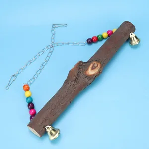 Chicken Swing Natural Wooden Toy Hen Medium Large Bird Macaw African Grey Cockatoo Toy - product information 3