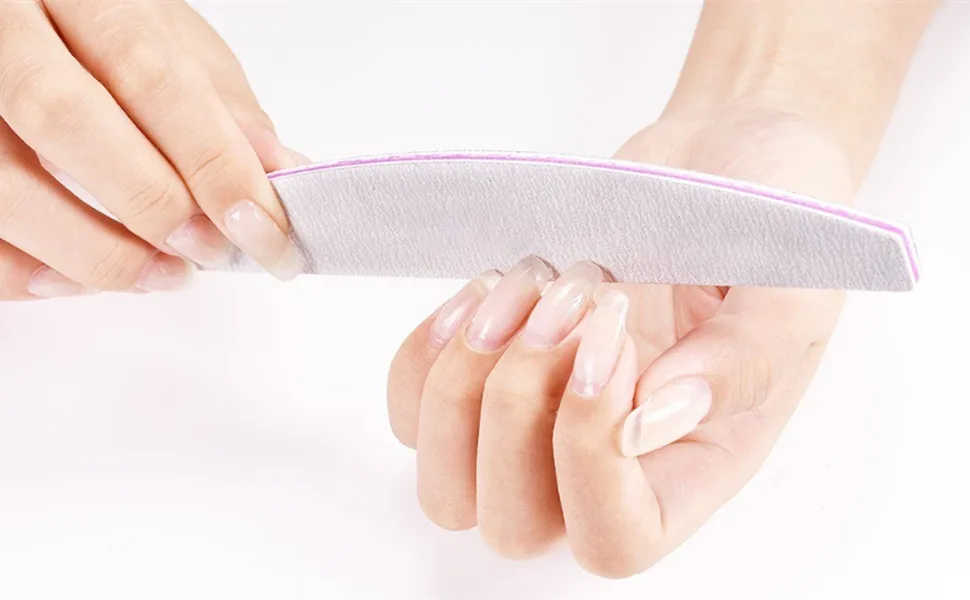 Nail Files 10 Pieces 100/180 Grits and Buffers Professional Reusable Double Sided Emery Boards Manicure Tool for Acrylic Nails - product information 2