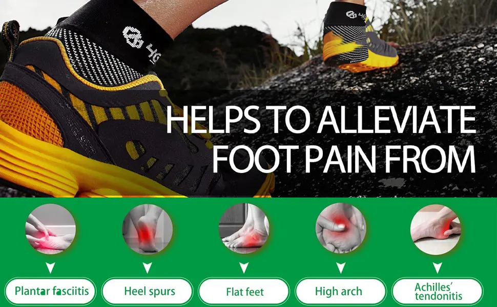 DFsucces 2 Pairs Extra Thick Cushioning Compression Arch Support Breathable Flat Foot Correction Foot Pad for Plantar Fasciitis Support for Pain Relief & Sore Green - product information 3