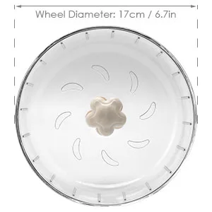 iFCOW Hamster Running Wheel 17CM Round Silent Spinner Exercise Wheel Jogging Wheel Cage Attachment Hamster Toy for Small Animal Gerbils Mice - hamster toy