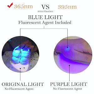 DARKBEAM UV Light Torch Ultraviolet Flashlight Rechargeable 365nm Wood's Lamp Black Light Blacklight Portable Mini Handheld LED Pet Urine Ringworm Detector Resin Curing Pocket-Sized - product information 5