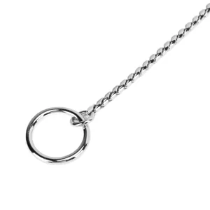 Dog Collar P Chain Pet Training Choke Collar Adjustable and Durable Copper Sanke Chain for Dog(4.0mm*55cm) - product information 4