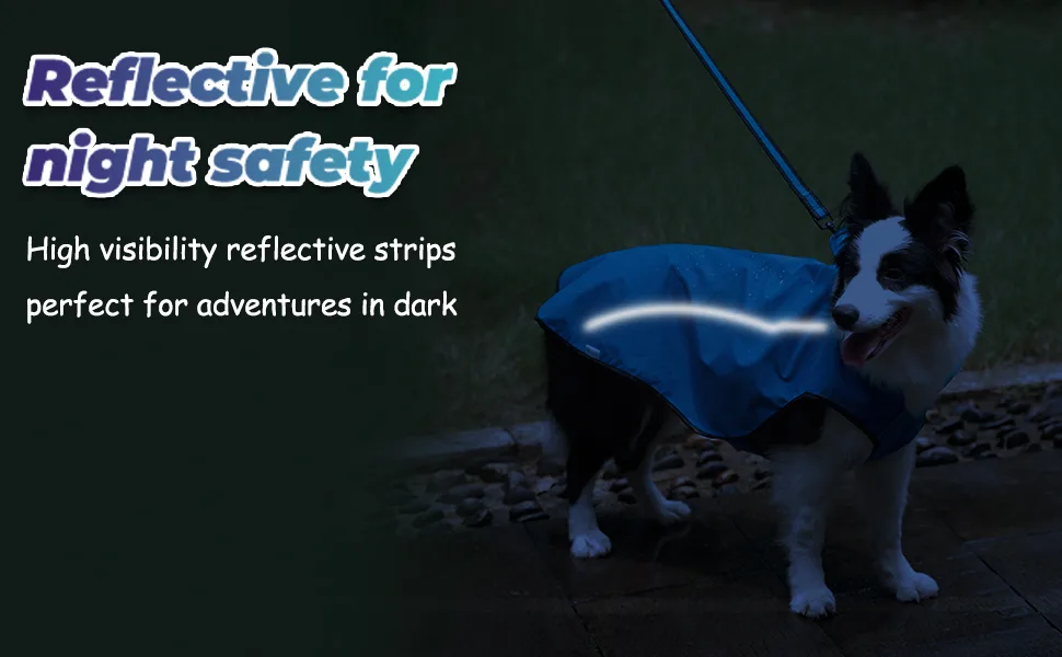 Mile High Life | Dog Raincoat | Adjustable Water Proof Pet Clothes | Lightweight Rain Jacket with Reflective Strip | Easy Step in Closure (S Gray) Small Gray - dog raincoat