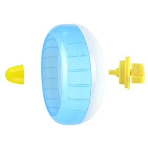 Andiker Hamster Running Wheel 4.72 Silent Jogging Exercise Toy Hamster Cage Accessory for Drawf Hamster Golden Silk Shih Tzu Bear (Blue) - 1325