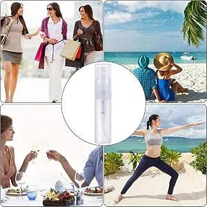 Voarge 30Pcs Mini Spray Atomizer Empty Bottles 2ml Spritzer Bottle Clear Plastic Refillable Bottle for Liquid Travel Party Makeup Tool Portable Perfume Empty Sample Bottle Sprayer - product information 7
