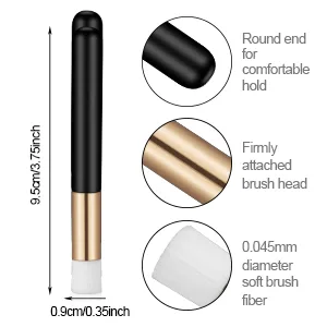 Molain Lash Shampoo Brushes 20 Pieces Nose Pore Deep Cleansing Brush Facial Brushes Eyelash Extensions Brush Washing Brush Lash Cleanser - high quality material