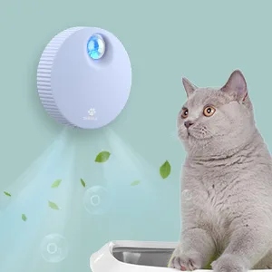 Sumbee Cat Litter Deodorizer Smart Pet Odor Eliminator Machine Rechargeable Smell Remover Unscented Dust-Free Versatile Function to Purify Odors from Pet House Toilet Wardrobe USB Powered Blue - product information 4