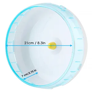 iFCOW Hamster Running Wheel 21 cm Pet Mouse Mice Gerbil Rats Silent Running Spinner Exercise Wheel Toy (Bracket NOT INCLUDED) - hamster running wheel