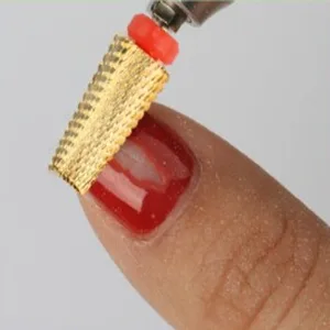 5 in 1 Nail Drill Bits Carbide Tapered Cone Cuticle Clean Bit Nail Art Pedicure Manicure Tools Accessories (Grain Available: XF F M C X)(X) - Punte da trapano per unghie