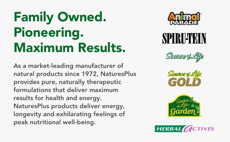 Nature's Plus Immune Support 60 Tablets - Family Owned. Pioneering. Maxium Results.