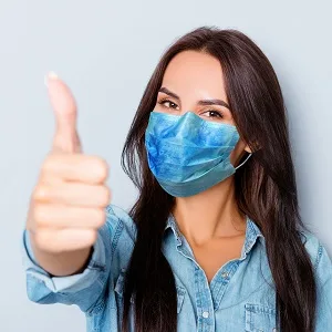 NU R 10pcs Tie Dye 3 Ply Disposable Face Mask Mask with Filter Layer and Elastic Earloop Retail Sealed Bags TIE & DYE-006 - product information 3