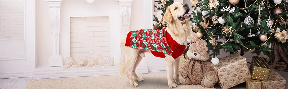 KOOLTAIL Turtleneck Dog Jumper Soft Sweater Coat Warm & Comfortable Dog Knit Winter Clothes Outfit Medium Red - product information 6