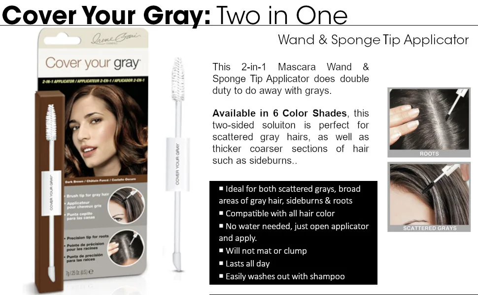 Cover Your Gray Root Touch-Up Black - 2-in-1 APLUS