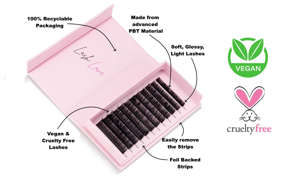 Classic Lash Trays Silk Eyelash Extensions Individual Eyelashes Soft Lightweight Lashes Semi Permanent Eyelashes Eyeluvlashes (C Curl 0.20 11mm Length) C Curl 0.20 11mm Length - Eyeluvlashes Individual Volume Lash Trays