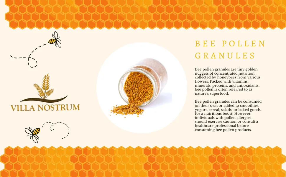 Bee Pollen 500g by Villa Nostrum - Bee Pollen Granules