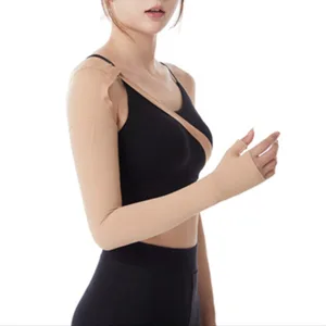 Mastectomy Compression Arm Sleeve Breathable Lymphedema Compression Arm Sleeve Elastic Hook and Loop Polyurethane for Swelling Support L-Right Hand - 1411210552516-3