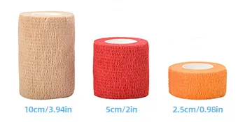 Jalan Self Adherent Bandage Pet Vet Wrap bulk stretch Tape for Wrist Ankle Sprains & Swelling Assorted Color 5 Cm - product information 3