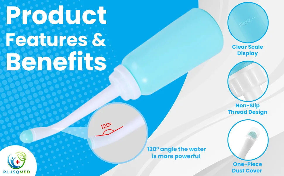 Portable Bidet for Postpartum 350ml Post-Birth Perineal Wash Bottle Upside Down Squeeze Bottle Essentials Postpartum Clean-Personal Hygiene Care - product information 5