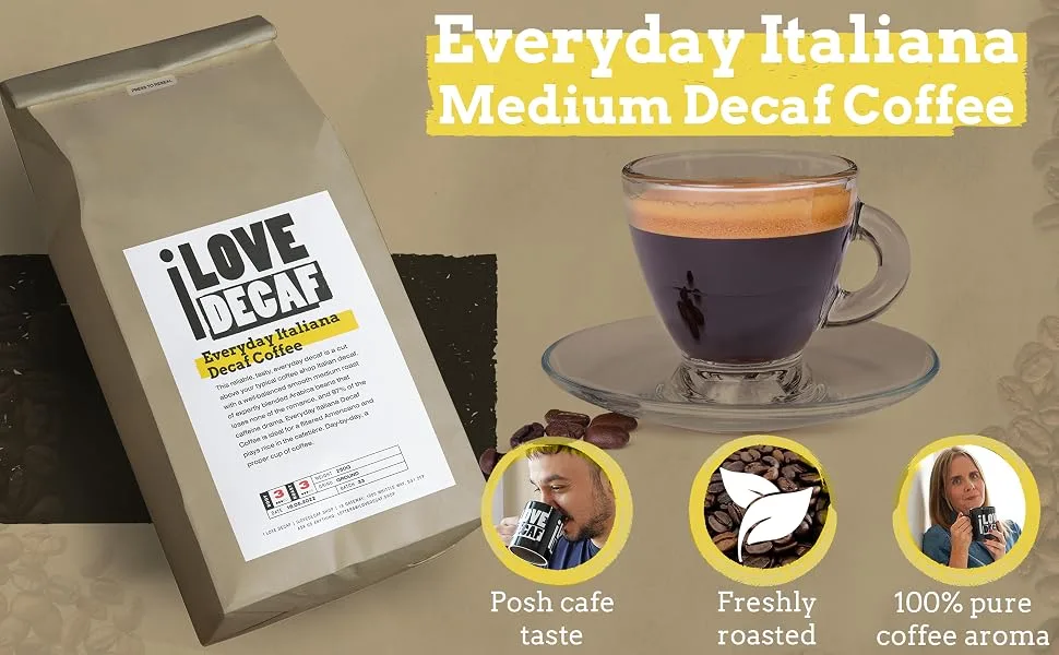 Medium Roast Everyday Italiana Ground Decaf Coffee 500g - Decaf Coffee