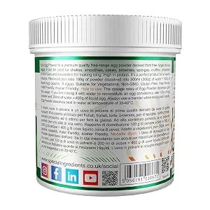 Special Ingredients Whole Egg Powder - Free Range Non-GMO Gluten Free - Recyclable Container (1kg) - WHOLE EGG POWDER
