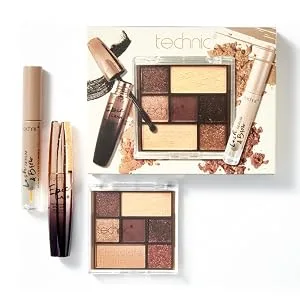 Technic 3Pc Chocolate Truffle Eye Make Up Gift Set - Lash & Brow Serum 7 Shade Eyeshadow Palette & Epic Lash Mascara - Vegan and Cruelty Free - product information 3