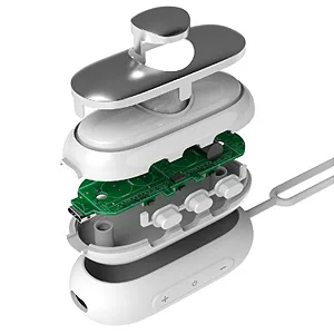 Sleep Aid Device USB Charging Microcurrent Holding Sleep Instrument Anxiety Pressure Relief Sleep Aids for Adults for Patients with Insomnia and Anxiety (Silver) - Sleep Instrument